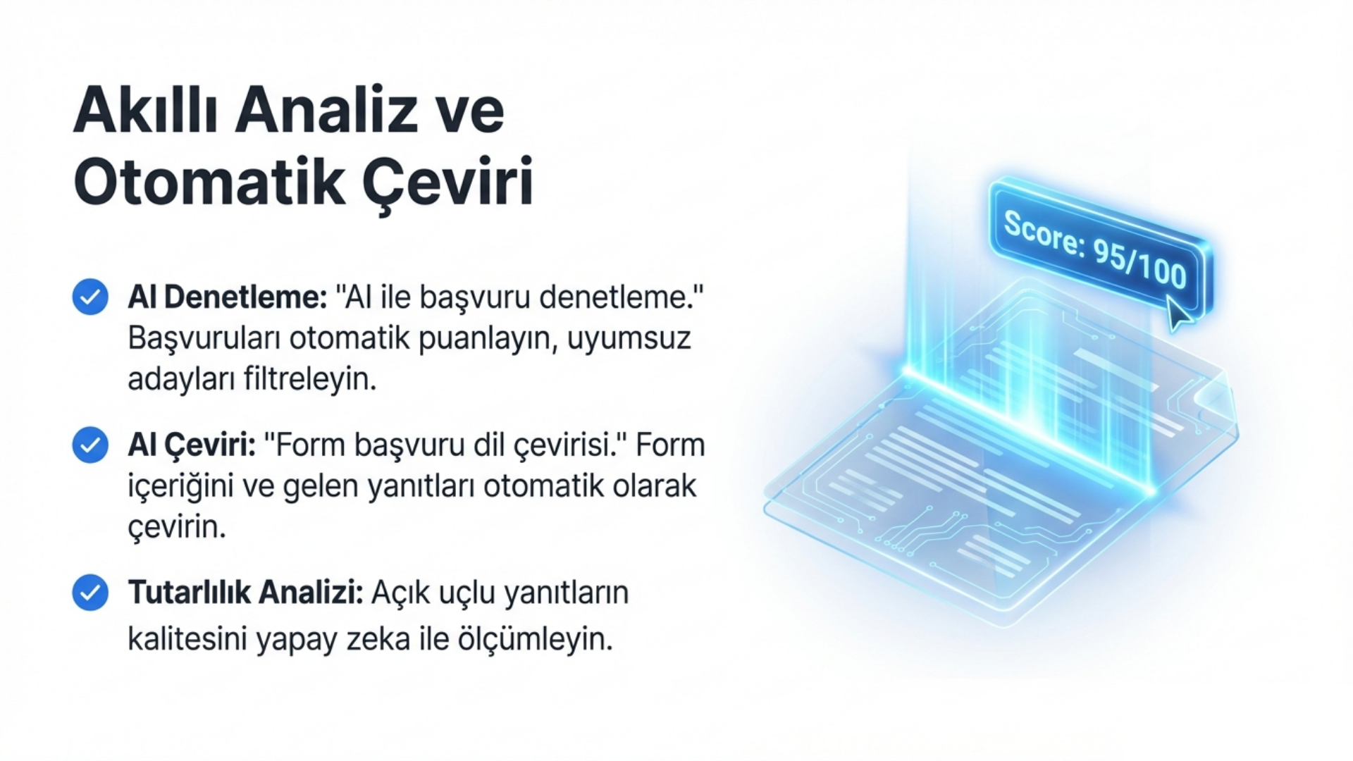 AI-Powered Application Evaluation Screen